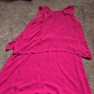 Vibrant Pink Sleeveless Dress
